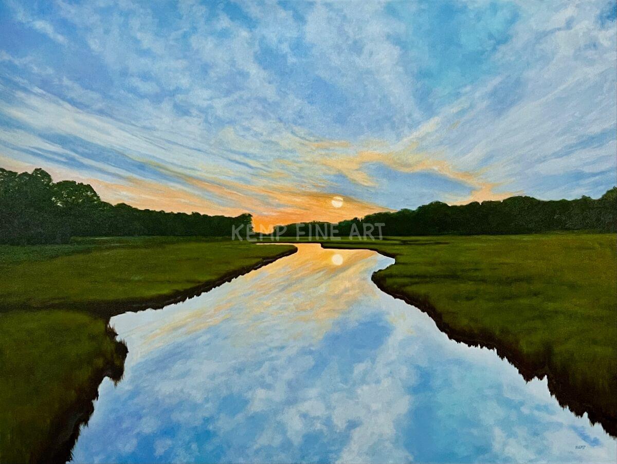 Sunrise on Holland Glade | Oil on Canvas - by Jim Kemp