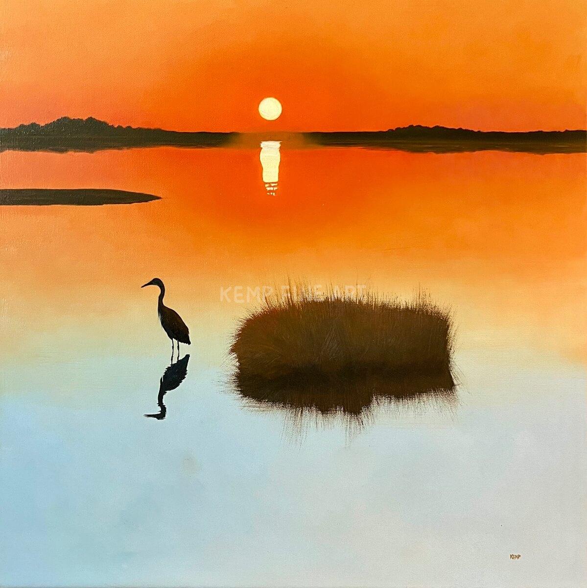 Solitaire Sunset | Oil on Canvas - by Jim Kemp